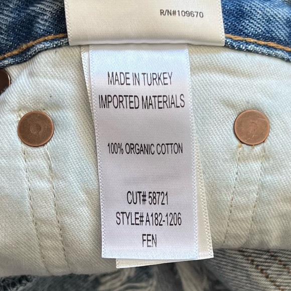 Agolde Fen High Rise Relaxed Taper Jeans in Wander - Size 24 - Picture 13 of 14